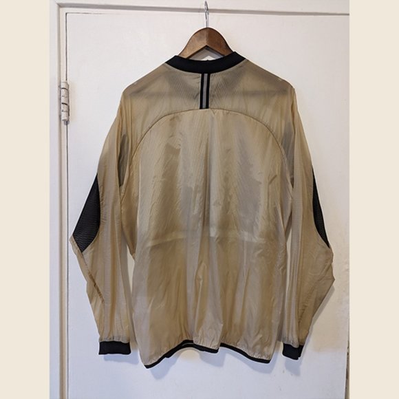 ASTRID ANDERSEN - Sheer overlay logo sport sweater - Sz L - Picture 4 of 13